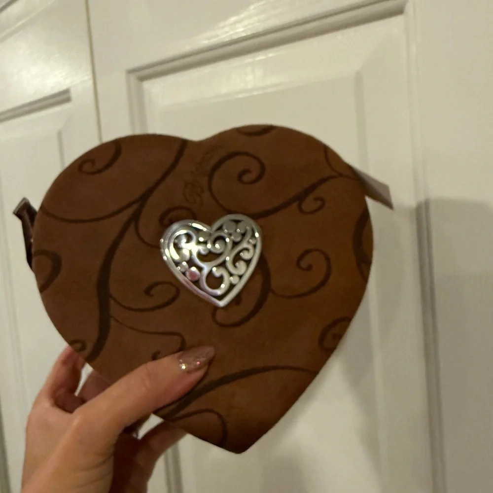 Brighton Suede Heart Shaped Jewelry Box - Picture 9 of 11